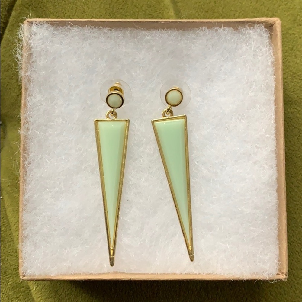 Francesca’s Jade Spike Drop Earrings